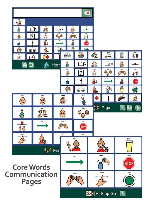 A screenshot of an iPad displaying various options on the app.