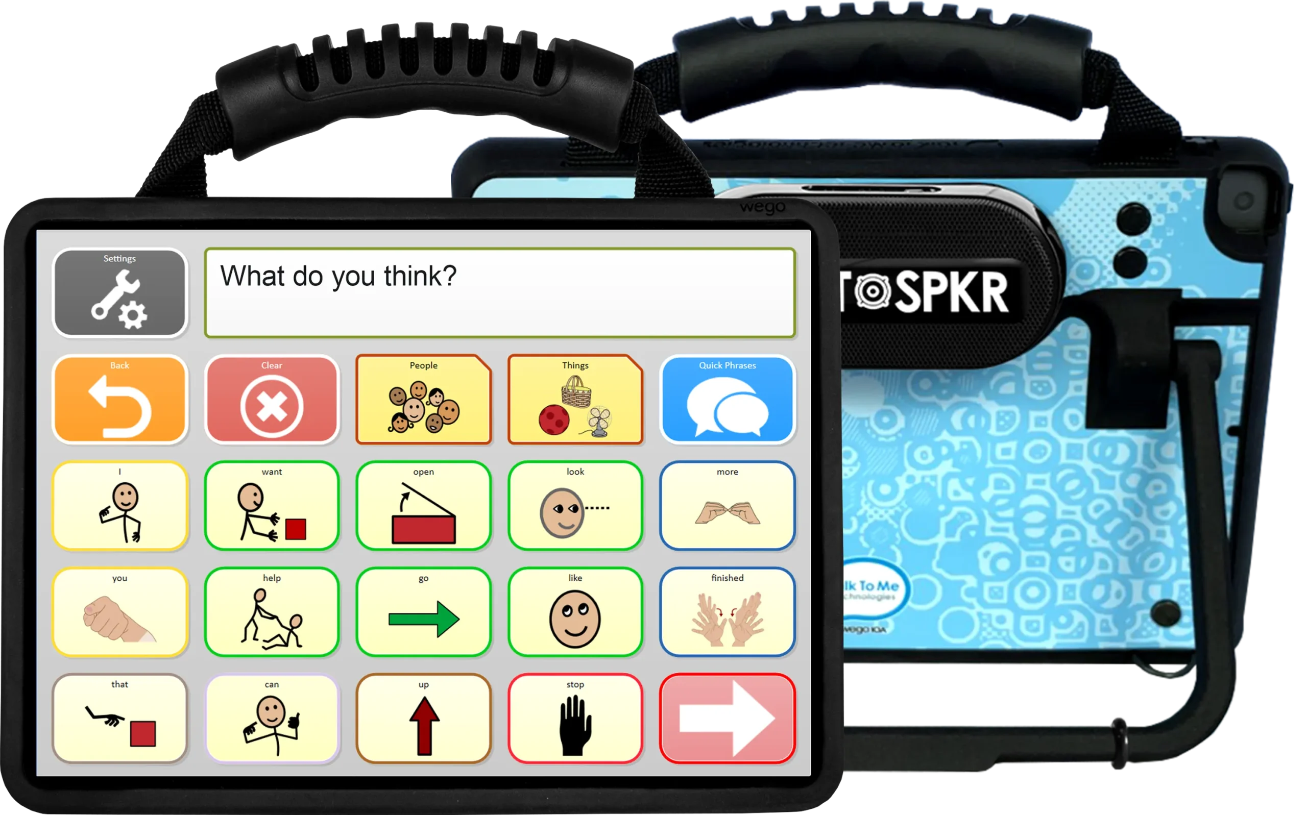 A screenshot of an iPad displaying various options on the app.